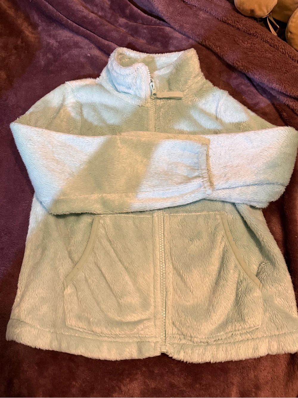 Tommy Bahama Plush Zip Vest light blue Medium
